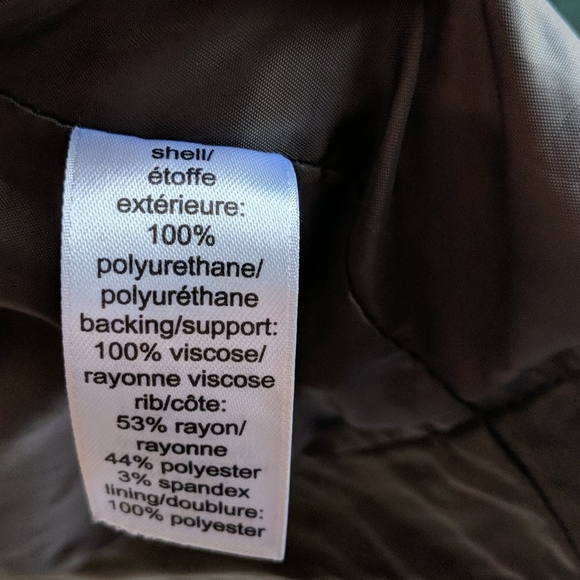 Maurice's faux leather/jersey zip up jacket. GUC. - Picture 6 of 9